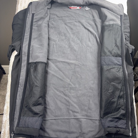 Eddie Bauer 365 Men's Size Large Black Full Zip Fleece Lined Outdoor Jacket NICE - Picture 12 of 16